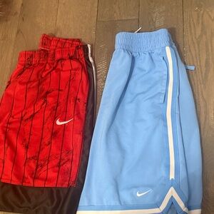 Nike Youth Boy Basketball Shorts - Set of 2. Both size Youth XL. Excellent